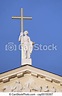 Statue of st. helen on st. stanislaus and st ladislaus cathedral in ...
