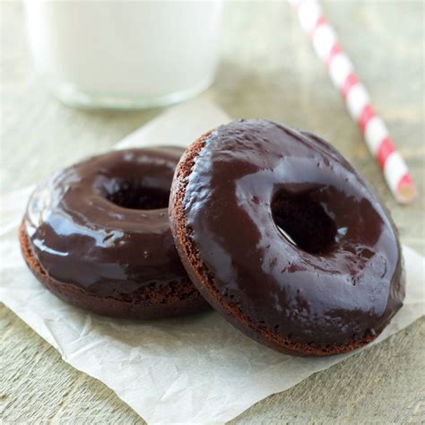 Healthier Double Chocolate Baked Donuts - The Busy Baker