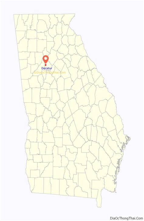 Map Of Decatur City Georgia