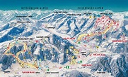 Wildschoenau - Niederau, Oberau, Auffach ski map, Tirol, Austria, Europe