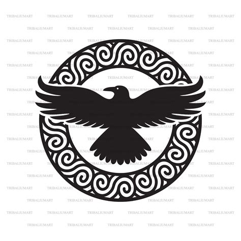Raven Symbol Badge Cut Files For Cricut Clip Art Etsy Finland