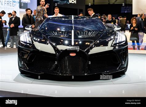 Geneva Switzerland March 5 2019 One Off 19 Million Dollar Bugatti