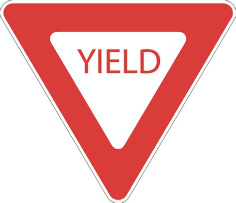 Sign Yield Sign For Streetpole