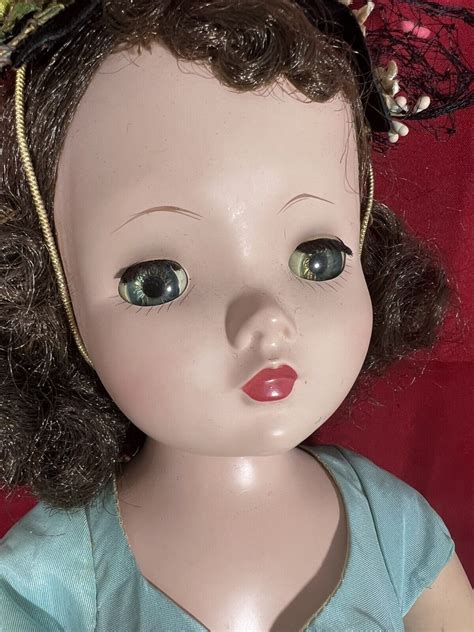 Madame Alexander 20 Brunette Cissy Doll Blue Dress 1950’s Ebay
