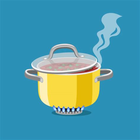 Cartoon Steam From A Pot