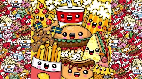 Cartoon Food Wallpapers Wallpaper Cave