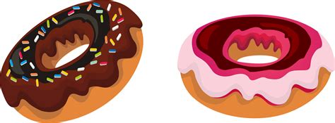 Cartoon Donut Two Donut Clipart Free Clip Art Image Wikiclipart Png