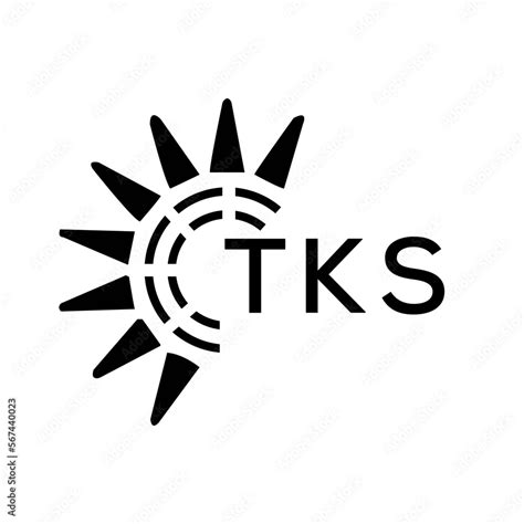 Tks Letter Logo Tks Image On White Background And Black Letter Tks