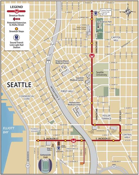 Seattle Streetcar Route Map