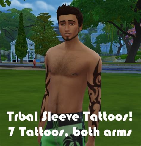 Tribal Sleeve Tattoos By Kitty25939 At Mod The Sims Sims 4 Updates