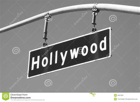Hollywood Blvd Street Sign Royalty Free Stock Photography