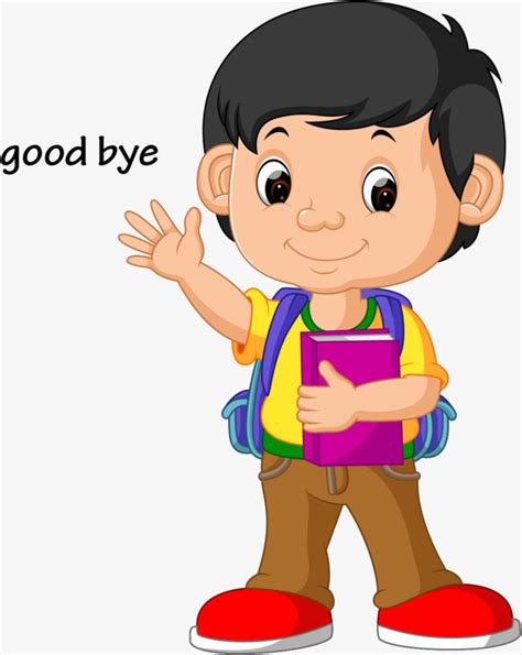 Vector Kids Wave Goodbye Kids Clipart Wave Clipart Goodbye Clipart