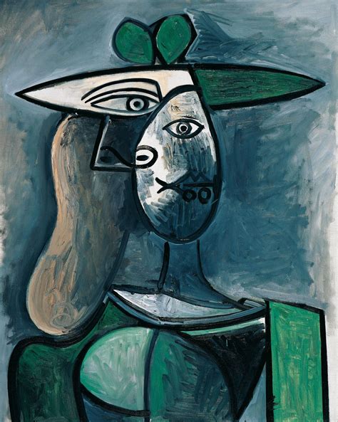 Pablo Picasso Frau mit grünem Hut Woman in a Green Hat 1947