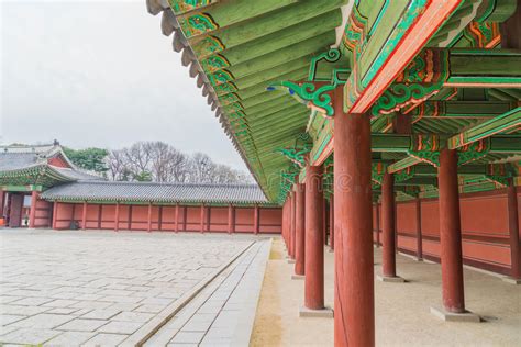Changdeokgung Palace Beautiful Traditional Architecture Stock Image