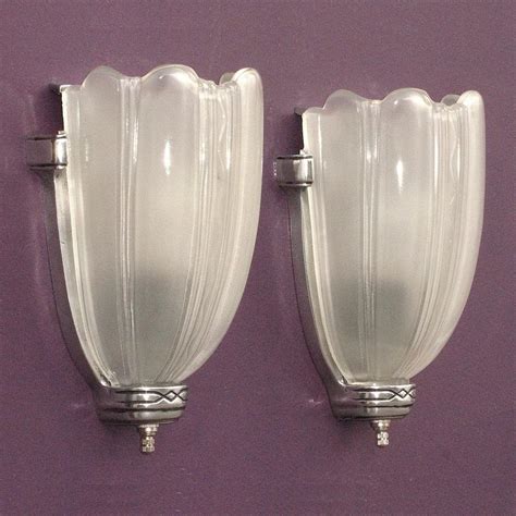 Vintage Art Deco Sconces Pair From Vintagelights Online On Ruby Lane