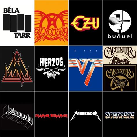 Famous Filmmakers As Recognizable Band Logos Created By NYC S The IFC Center That Eric Alper