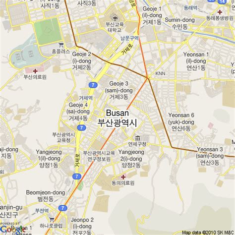 Map Of Busan South Korea Hotels Accommodation