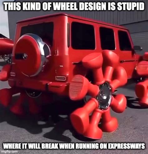 Car With Boot Spoked Wheels Imgflip