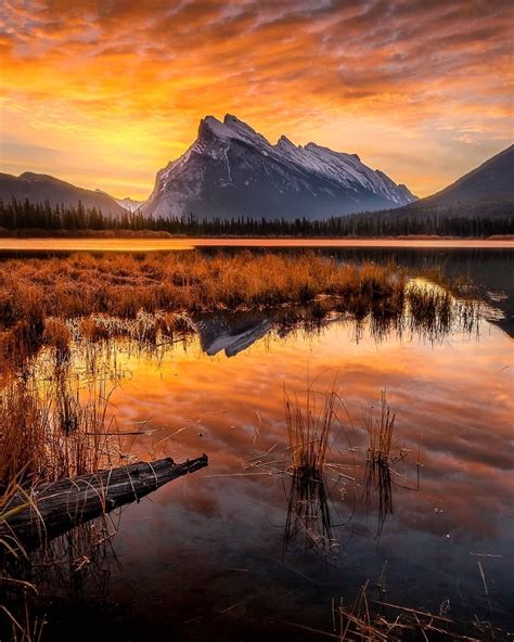 🇨🇦 Vermilion Lakes Sunrise Banff National Park Alberta By Dan