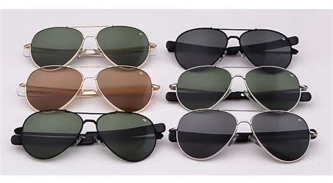 jackjad army military macarthur aviation style ao general sunglasses american optical glass lens