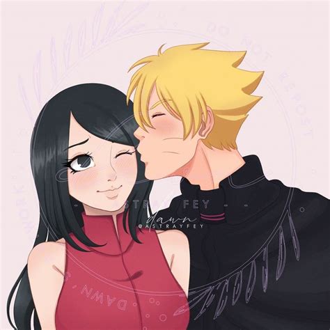 Borutosarada Borusara Animes Boruto Sarada E Boruto Casais Bonitos De Anime