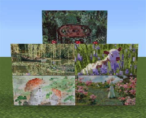 Cottagecore Paintings Bedrock Edition Minecraft Texture Pack