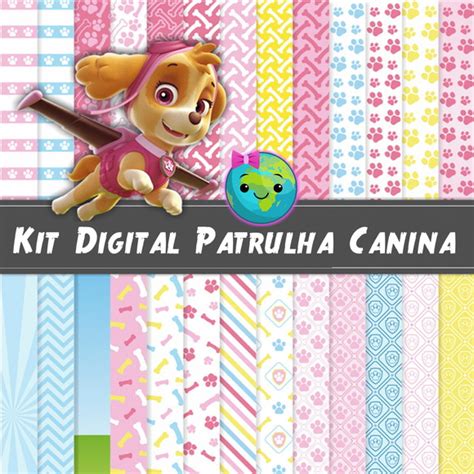 Kit Scrapbook Digital Patrulha Canina Elo7 Produtos Especiais