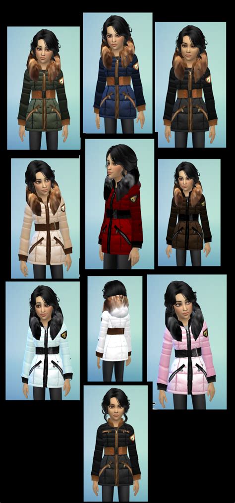 My Sims 4 Blog Winter Coats For Males And Females By Bebebrillits4cc