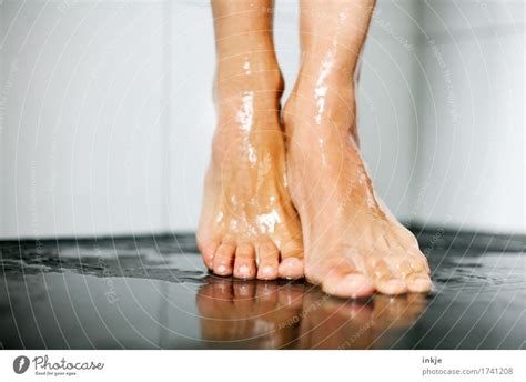 Barefoot In The Bathroom A Royalty Free Stock Photo From Photocase