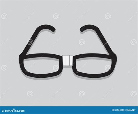 Vector Nerd Vector Cartoon Illustration Of Nerd Style Black Frame Glasses With Tape On Canstock