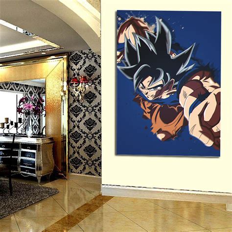 Goku Ultra Instinct Powerful Punch 1pc Wall Art Canvas Print — Saiyan Stuff