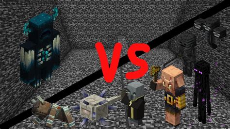 Which Minecraft 7 Strongest Mobs Handles Against A Warden Well YouTube