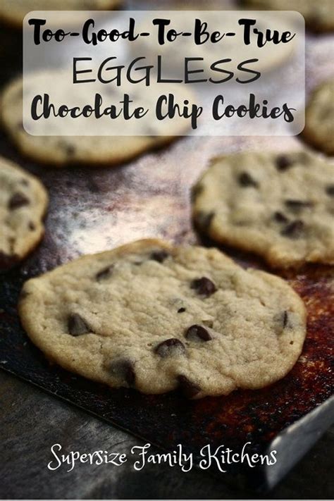 Snacks prep i love chocolate chips cookies but never made eggless. Too-Good-To-Be-True Eggless Chocolate Chip Cookies ...