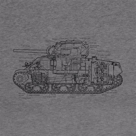 M4a4 Sherman Tank Diagram Black M4 Sherman Tank Hoodie Teepublic