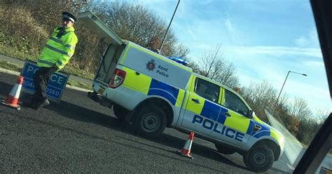 The A2070 In Ashford Was Closed In Both Directions After A Serious