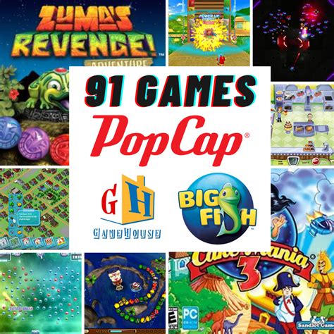 91 Casual Games Collection Popcap Bigfish Gamehouse Pc Game
