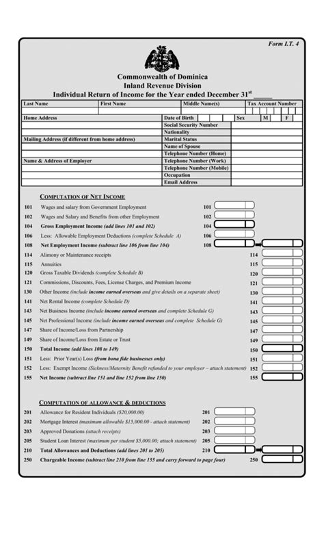 Payroll | government reports | print income tax ea form. Personal Income Tax Return Form