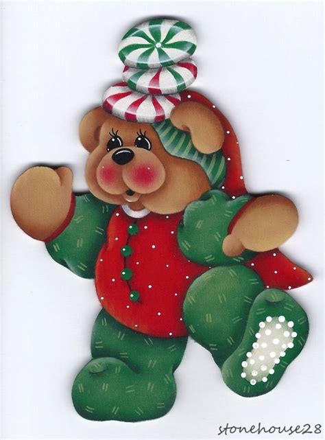 Hp Teddy Bear With Peppermints Fridge Magnet In Crafts Handcrafted And Finished Pieces