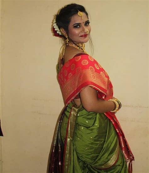 kashta saree sari nauvari saree pride indian wedding beauty women fashion