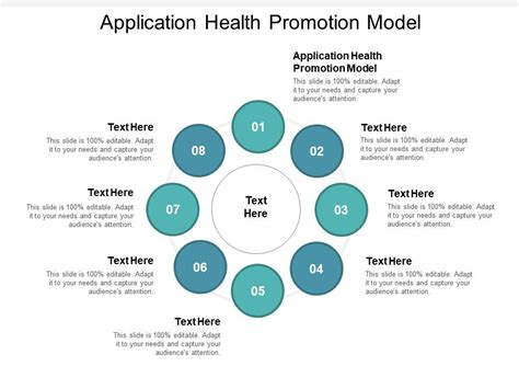 Application Health Promotion Model Ppt Powerpoint Presentation Icon