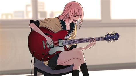 Anime Girl Guitar Wallpaper