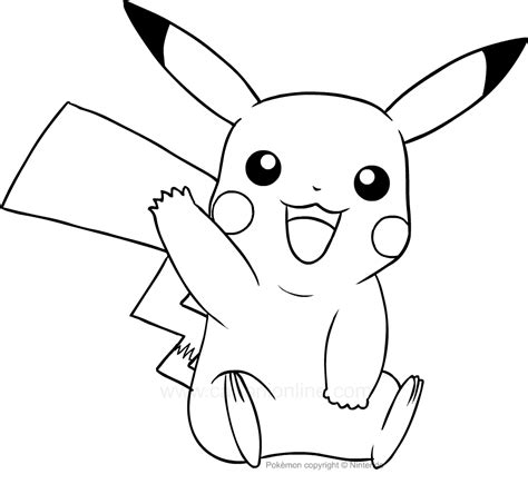 Desenhos De Pokemon Pikachu Para Colorir E Imprimir Colorironlinecom