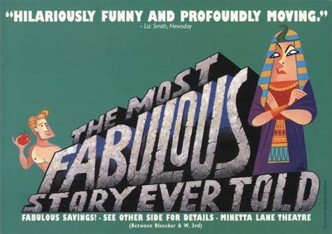 The Most Fabulous Story Ever Told Rack Cards Postcard