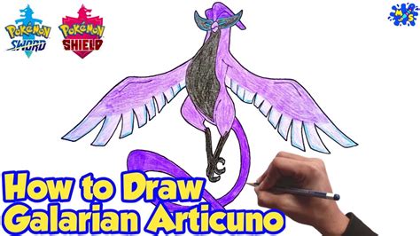 How To Draw Galarian Articuno Step By Step Pokemon Sword And Shield