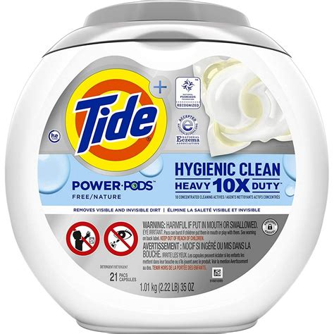 Tide Hygienic Clean Heavy 10x Duty Free Power Pods Laundry Detergent