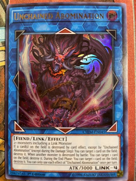 Yugioh Unchained Abomination CHIM EN045 Ultra Rare 1st Edition
