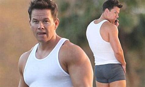 Mark Wahlberg Shows Off His Impressive Physique In A Tight Pair Of Boxers