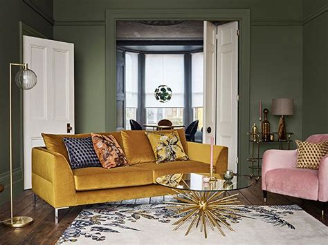 mustard yellow sofa living room pinterest 100 our top 5 decorating trends to try in 2019