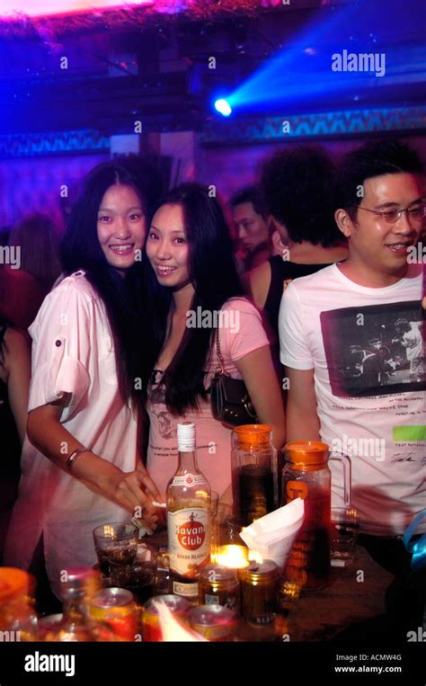 Chinese Girls At The World Of Suzie Wong Club In Beijing China 28 Jul