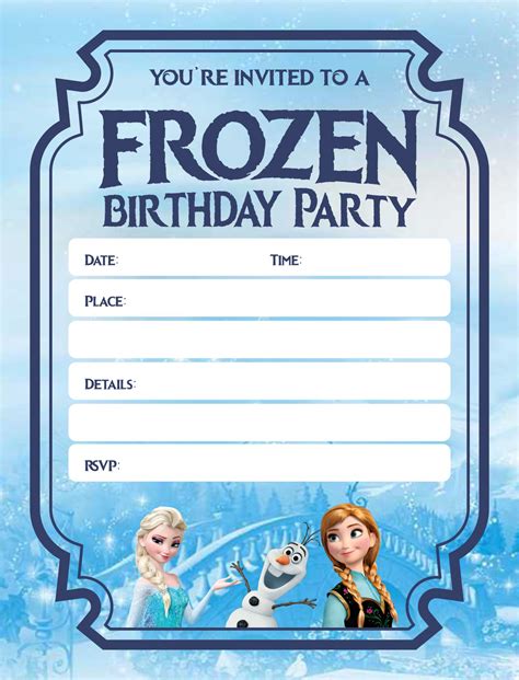 10 Best Disney Frozen Printable Birthday Cards